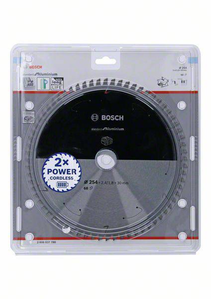 Bosch Accessories 2608837780 Kreissägeblatt 254 x 30mm Zähneanzahl: 68 1St.