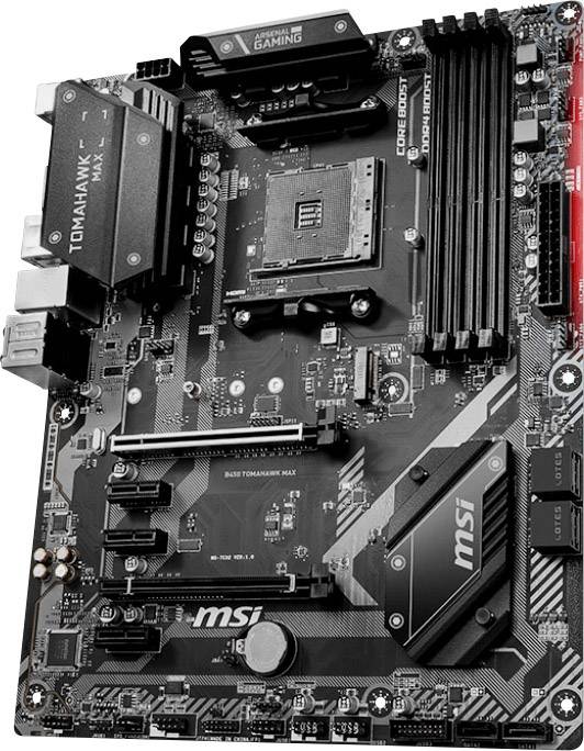 MSI Gaming B450 Tomahawk Max Mainboard Sockel (PC) AMD AM4 Formfaktor (Details) ATX Mainboard-Chips