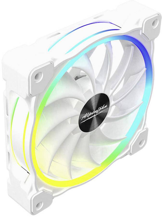 Alpenföhn Wing Boost 3 ARGB PWM PC-Gehäuse-Lüfter Weiß (B x H x T) 120 x 120 x 25mm inkl. LED-Beleuchtung