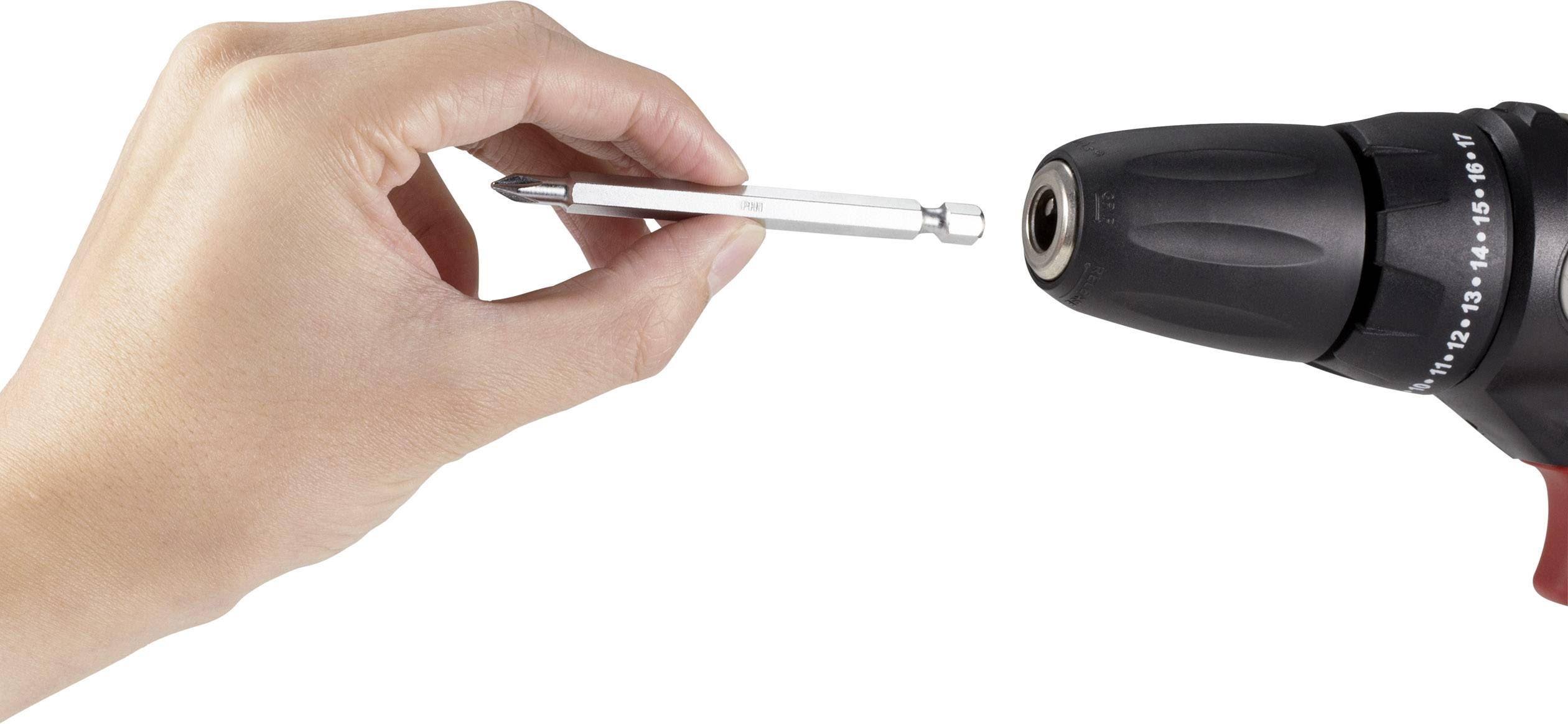 TOOLCRAFT TO-6485832 Elektronik- u. Feinmechanik, Werkstatt Bit-Set 1/4" (6.3 mm) 89mm