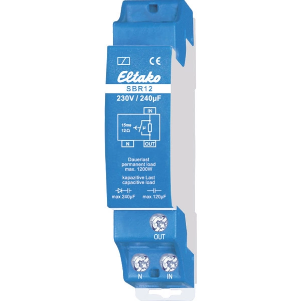 Eltako SBR12-230V/240µF Strombegrenzungsrelais Eltako SBR12-230V/240µF Strombegrenzungsrelais