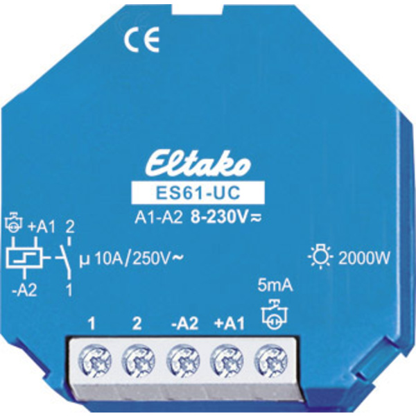 Eltako Stromstoß-Schalter Unterputz ES61-UC 1 Schließer 230 V 4 A 2000 W 1 St.