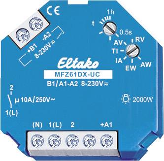 Eltako 61100604 MFZ61DX-UC Zeitrelais Multifunktional 230 V 1 St. Zeitbereich: 0.5 s - 1 h 1 Schlie