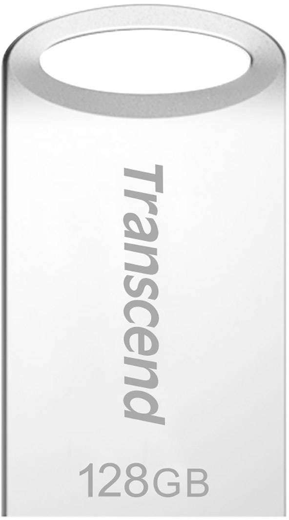 USB-Stick der Marke Transcend mit einer Speicherkapazität von 128 GB.