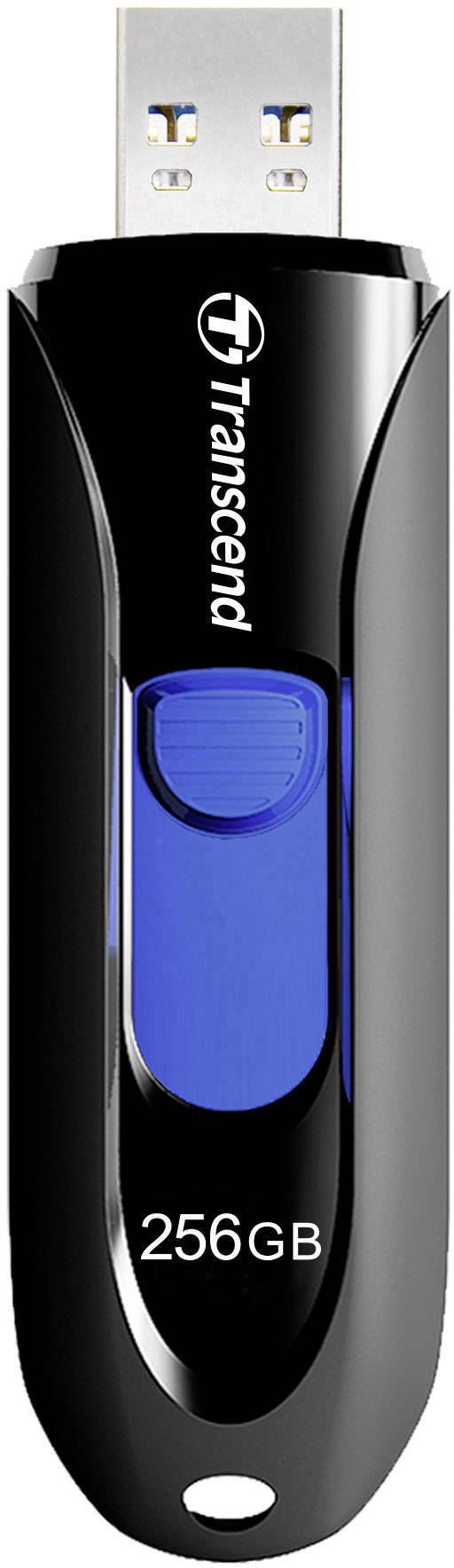 Transcend JetFlash® 790 USB-Stick 256GB Schwarz, Blau TS256GJF790K USB-A (USB 3.1 Gen 1)
