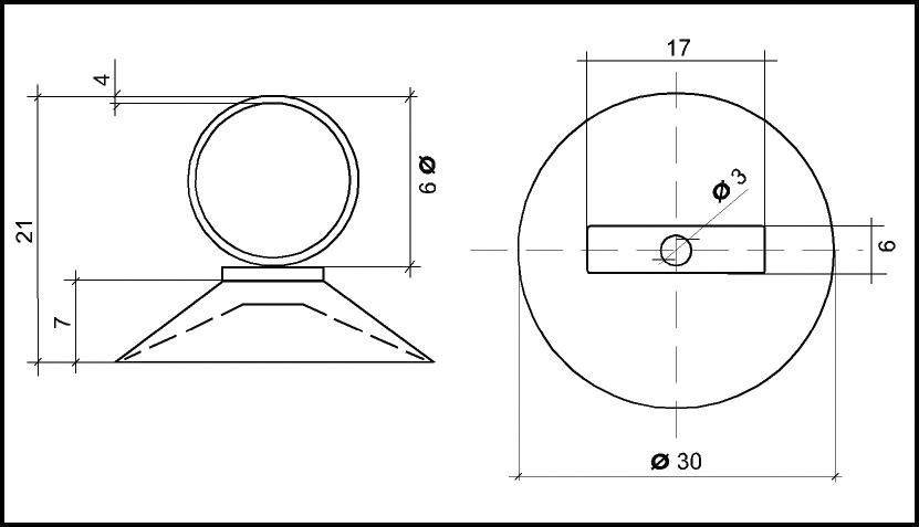 Kash Saugnapf 11S047 Klar, Transparent