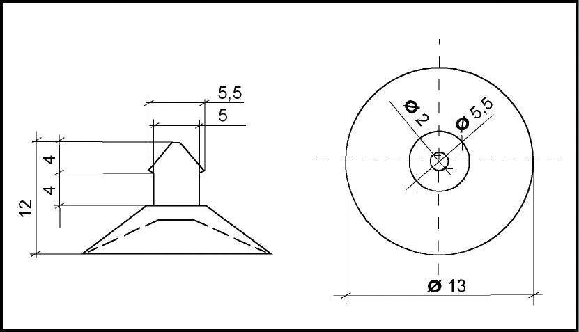 Kash Saugnapf 11S039 Klar, Transparent