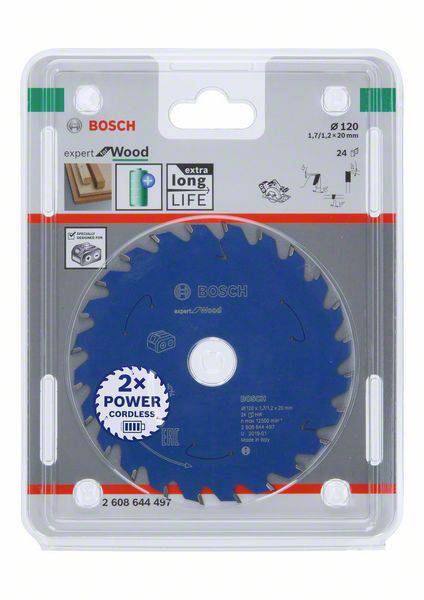 Bosch Accessories 2608644497 Kreissägeblatt 120 x 20mm Zähneanzahl: 24 1St.