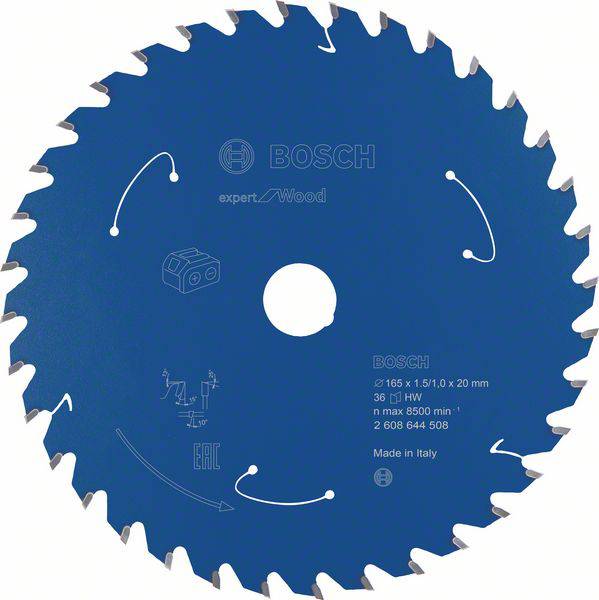 Bosch Accessories 2608644508 Kreissägeblatt 165 x 20mm Zähneanzahl: 36 1St.