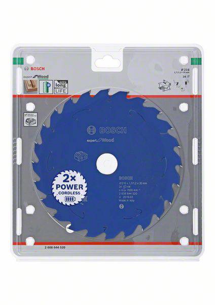 Bosch Accessories 2608644520 Kreissägeblatt 216 x 30mm Zähneanzahl: 24 1St.