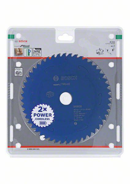Bosch Accessories 2608644521 Kreissägeblatt 216 x 30 mm Zähneanzahl: 48 1 St.