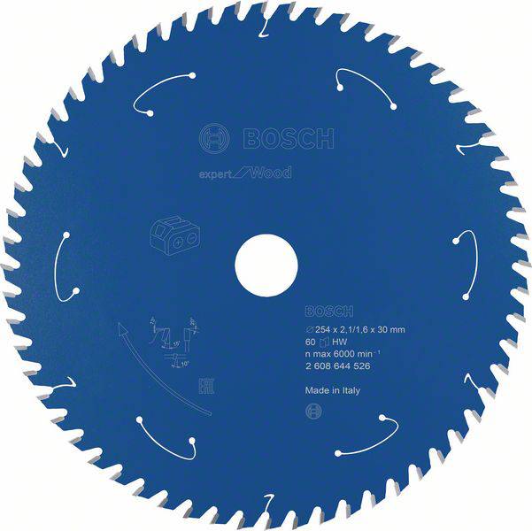 Bosch Accessories 2608644526 Kreissägeblatt 254 x 30 mm Zähneanzahl: 60 1 St.