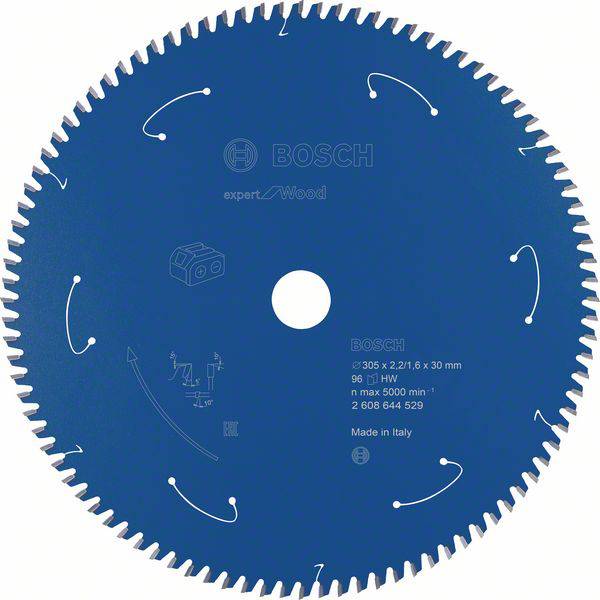 Bosch Accessories 2608644529 Kreissägeblatt 305 x 30 mm Zähneanzahl: 96 1 St.