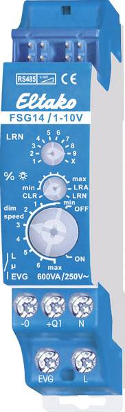 Eltako FSG14/1-10V RS485 Dimmaktor Hutschiene Schaltleistung (max.) 600W