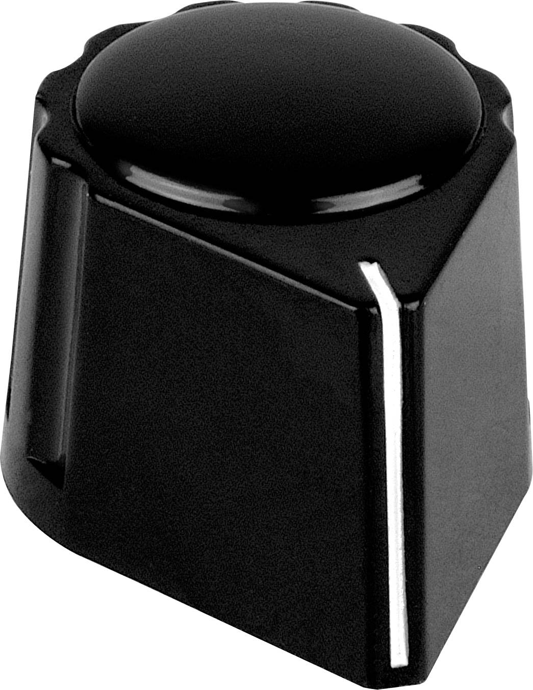 Mentor 428.611 428.611 Drehknopf mit Knopfmarkierung Schwarz (B x H) 26.5mm x 15mm