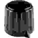 Tête de bouton rotatif Mentor 4311.6133 noir (Ø x H) 20 mm x 17 mm