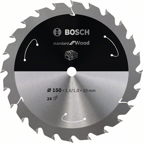 Bosch Accessories 2608837673 Hartmetall Kreissägeblatt 150 x 10mm Zähneanzahl: 24 1St.