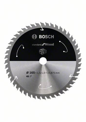 Bosch Accessories 2608837683 Hartmetall Kreissägeblatt 165 x 15.875 mm Zähneanzahl: 48 1 St.