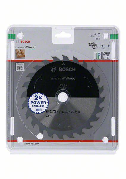 Bosch Accessories 2608837690 Kreissägeblatt Zähneanzahl: 24 1St.