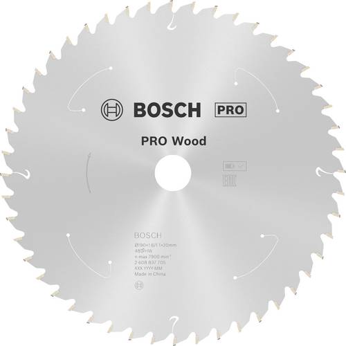 Bosch Accessories 2608837705 Hartmetall Kreissägeblatt 190 x 20 mm Zähneanzahl: 48 1 St.