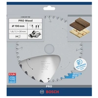 Bosch Accessories 2608837708 Hartmetall Kreissägeblatt 190 x 30 mm Zähneanzahl: 24 1 St. Bosch Accessories 2608837708 Hartmetall Kreissägeblatt 190 x 30 mm Zähneanzahl: 24 1 St.