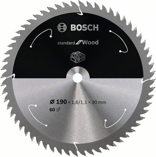 Bosch Accessories 2608837711 Hartmetall Kreissägeblatt 190 x 30 mm Zähneanzahl: 60 1 St.