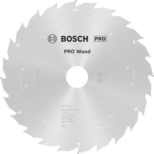 Bosch Accessories 2608837713 Hartmetall Kreissägeblatt 210 x 30 mm Zähneanzahl: 24 1 St.