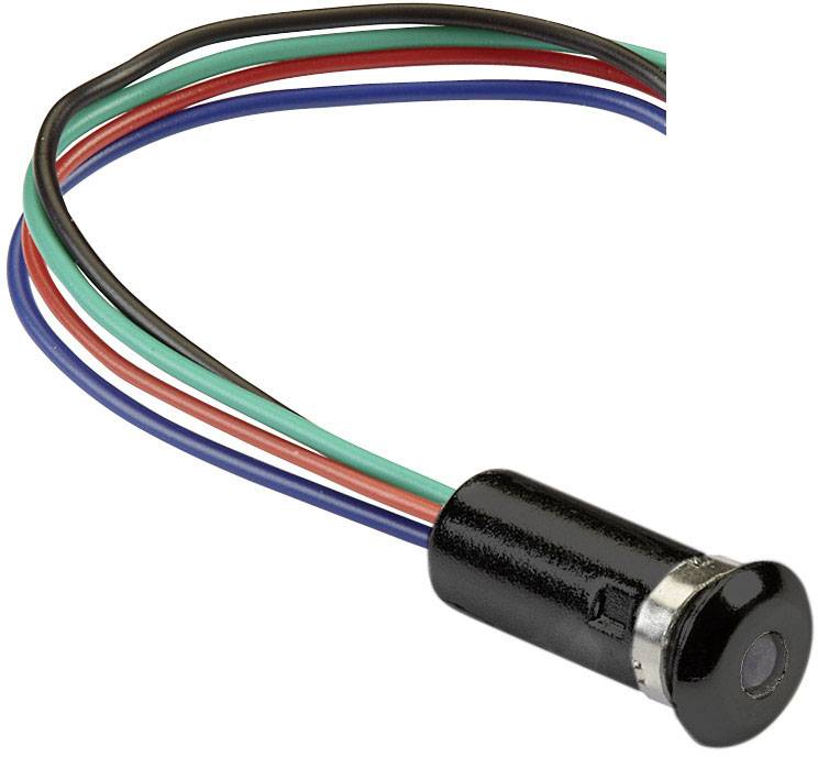 Mentor 2660.8301 LED-Signalleuchte RGB Linse 3 mm 2 V, 3.5 V, 3.5 V 20 mA, 20 mA, 20 mA