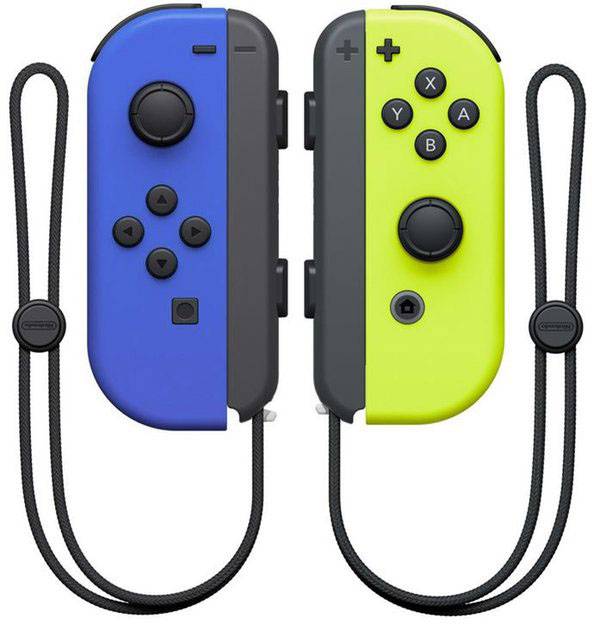Nintendo Switch Joy-Con 2er-Set blau/neon-gelb Controller Nintendo Switch Blau, Neongelb