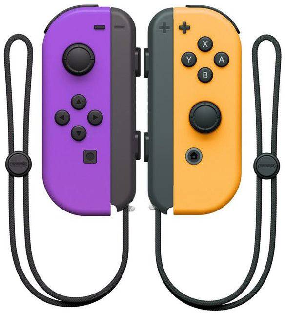 Nintendo Switch Joy-Con 2er-Set neon-lila/neon-orange Controller Nintendo Switch Neon-Lila, Neonorange