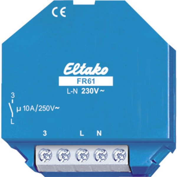 Eltako FR61-230V Feldfreischalter Nennspannung: 230V Schaltstrom (max.): 10A 1St. Eltako FR61-230V Feldfreischalter Nennspannung: 230V Schaltstrom (max.): 10A 1St.