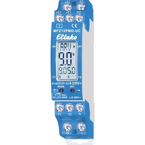 Eltako 23001006 MFZ12PMD-UC Zeitrelais Multifunktional 230 V 1 St. Zeitbereich: 0.1 s - 99 h 1 Wech Eltako 23001006 MFZ12PMD-UC Zeitrelais Multifunktional 230 V 1 St. Zeitbereich: 0.1 s - 99 h 1 Wech