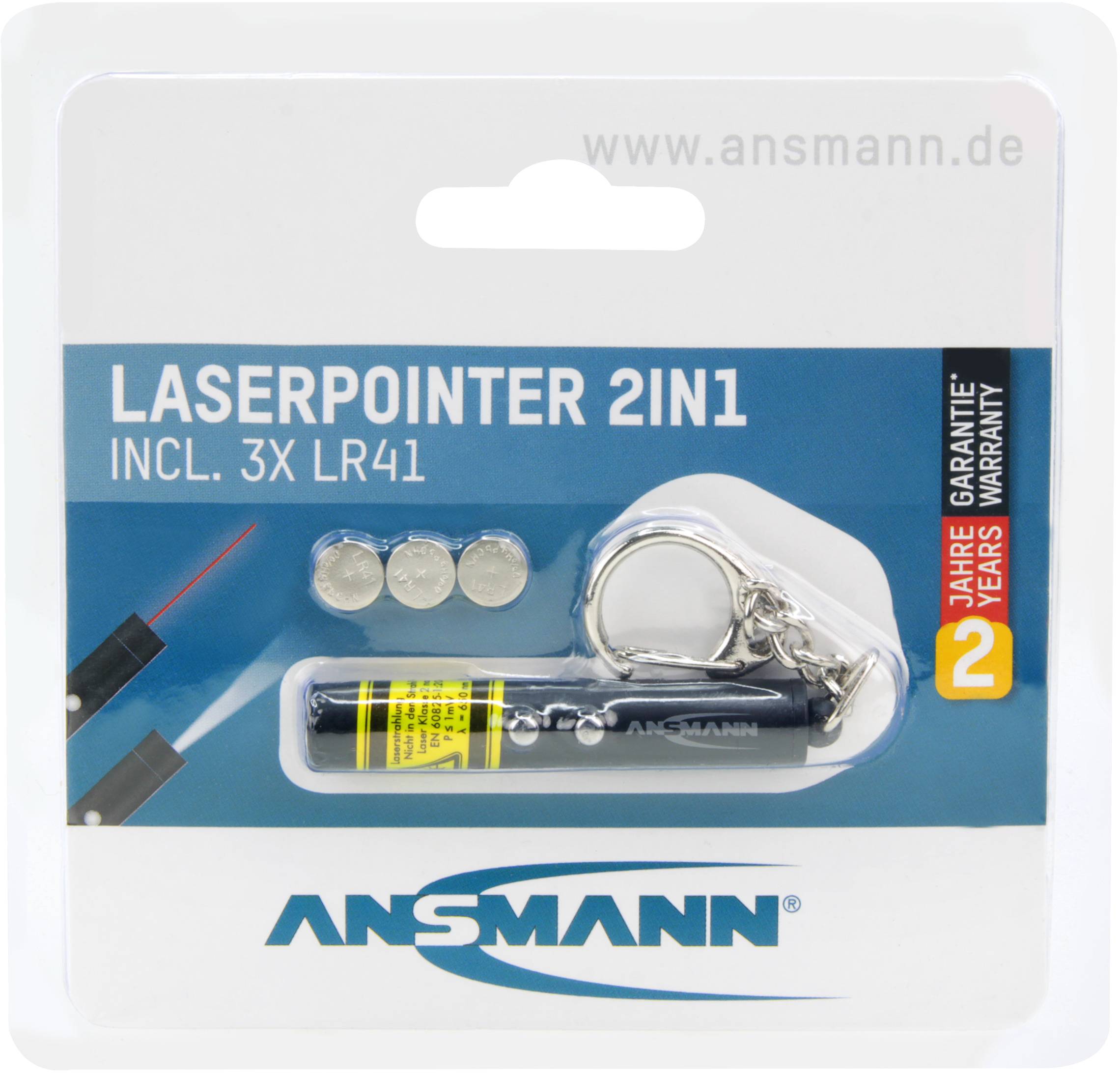 Ansmann Laserpointer 2in1
