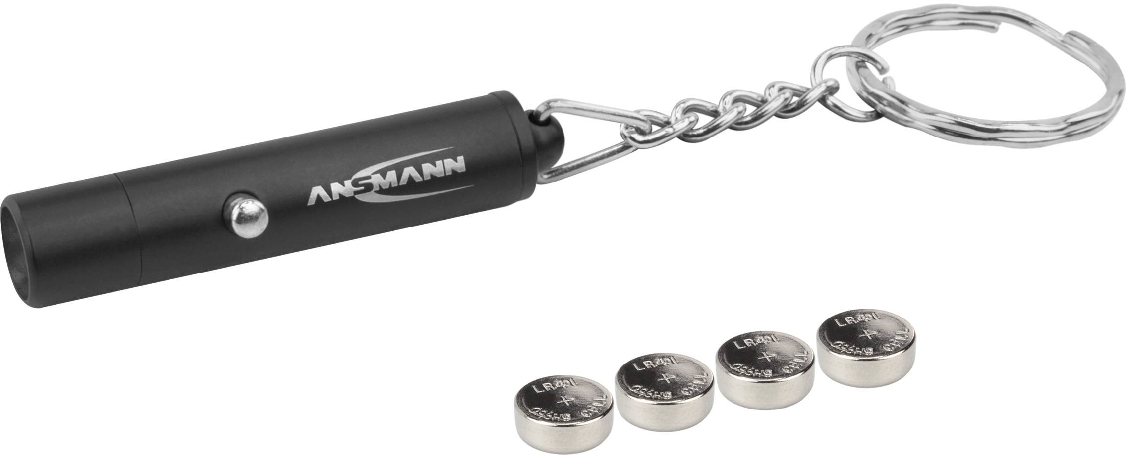 Ansmann Keychain Mini LED Schlüsselleuchte mit Schlüsselanhänger batteriebetrieben 14g