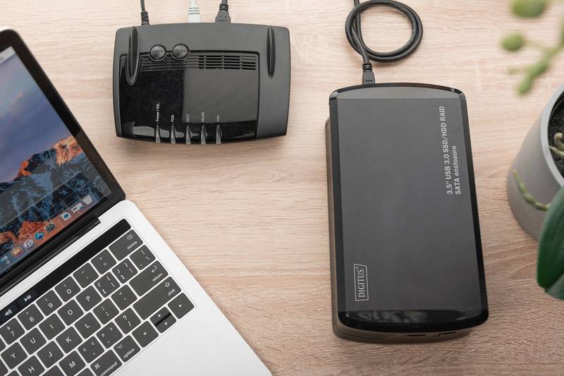 Digitus DA-71117 8.9cm (3.5 Zoll) Festplattengehäuse, USB-Gehäuse 3.5 Zoll USB 3.2 Gen 1 (USB 3.0)