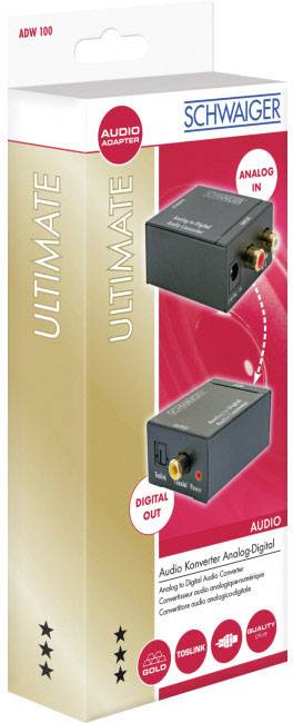 Schwaiger AV Konverter ADW100513 [Cinch - Toslink, Koaxial]