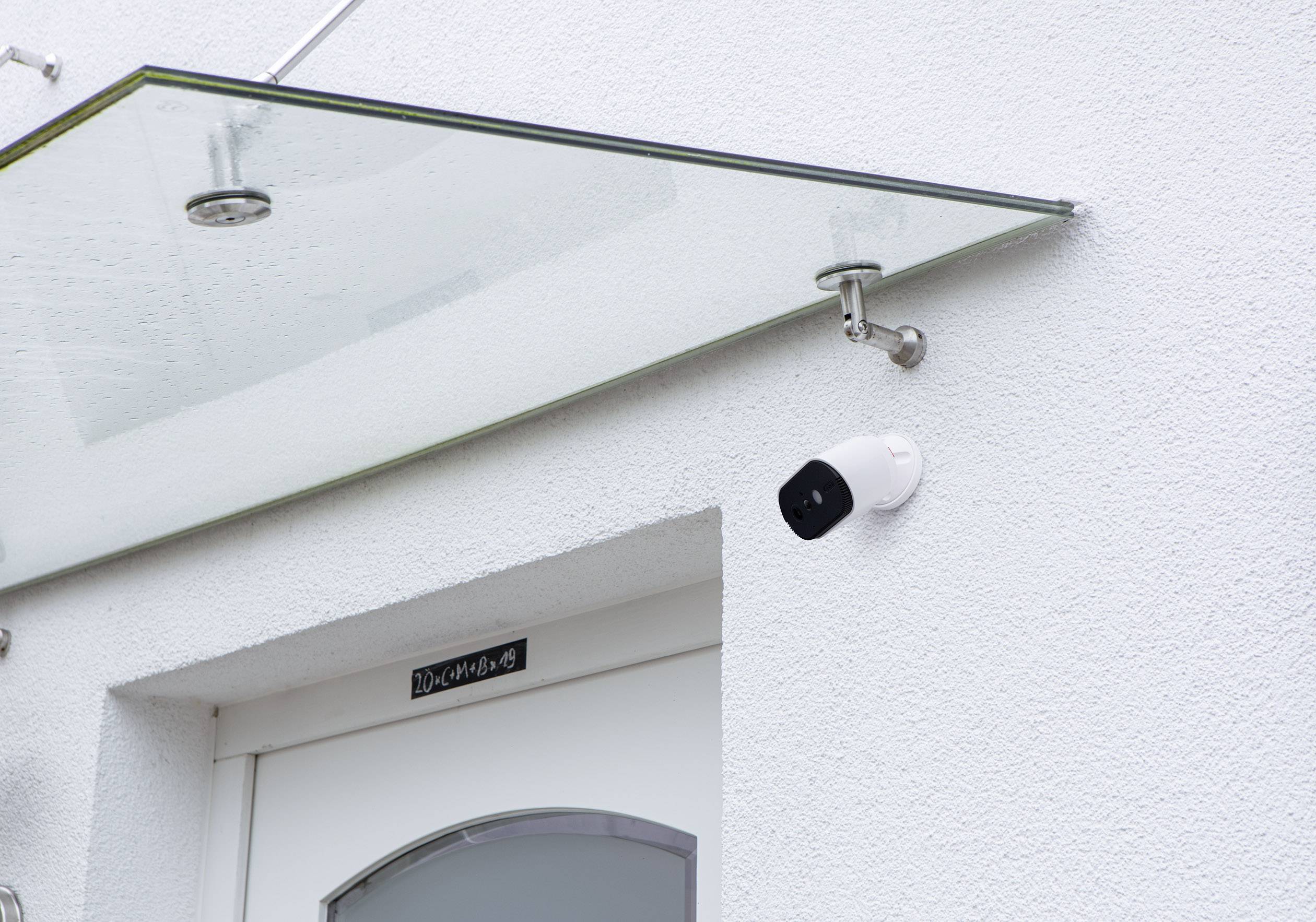 ABUS WLAN Akku Cam mit Basisstation PPIC90000 WLAN IP-Überwachungskamera-Set 2-Kanal mit 1 Kamera 1