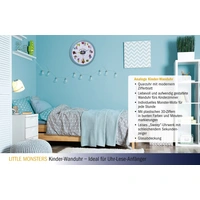 TFA Dostmann Little Monsters Quarz Wanduhr 30.9cm x 4.4cm Türkis TFA Dostmann Little Monsters Quarz Wanduhr 30.9cm x 4.4cm Türkis