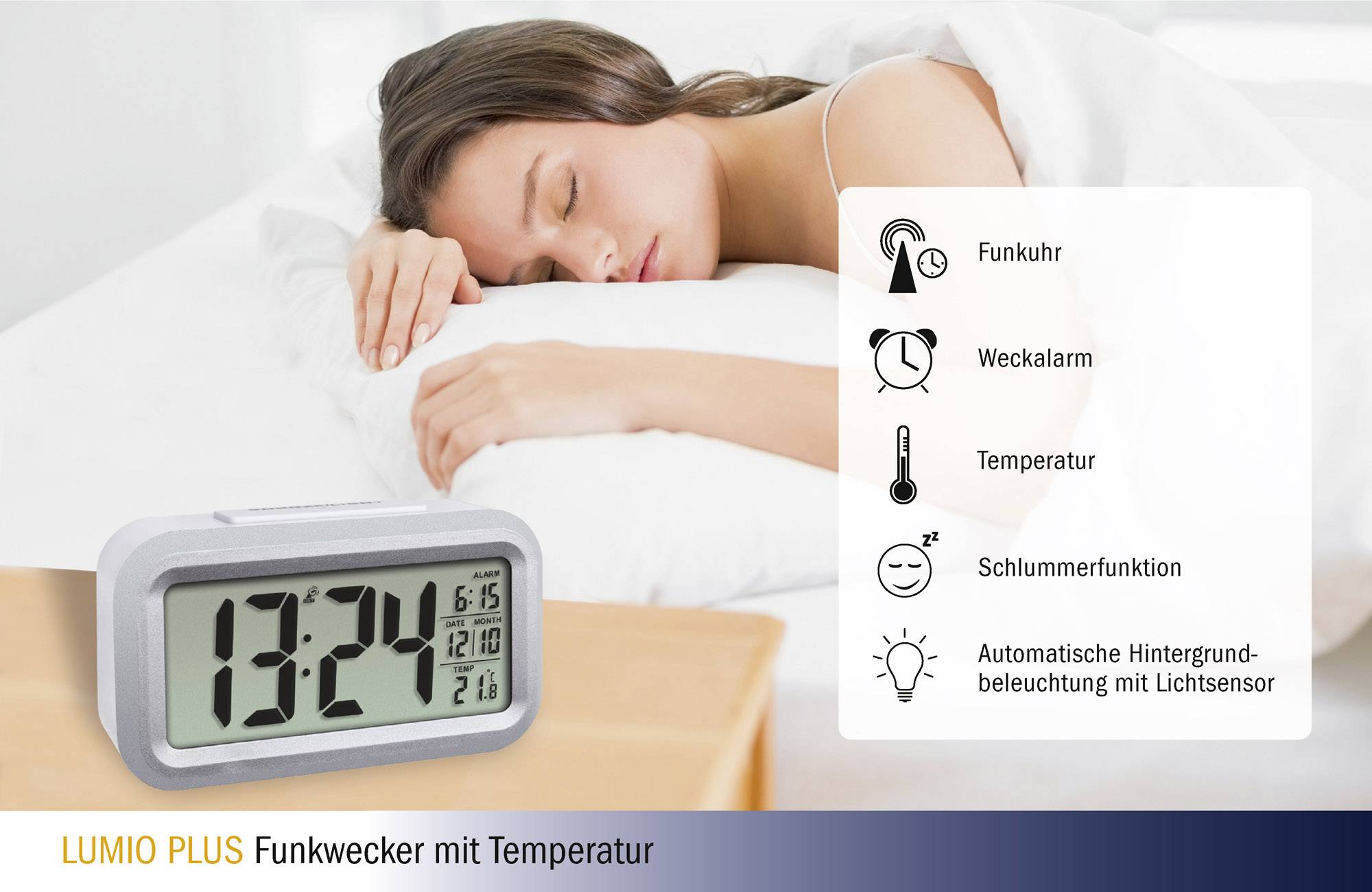 TFA LUMIO PLUS - Wecker - elektronisch - Schreibtisch