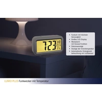 TFA Dostmann 60.2553.02 Funk Wecker Silber, Weiß Alarmzeiten 1 TFA Dostmann 60.2553.02 Funk Wecker Silber, Weiß Alarmzeiten 1