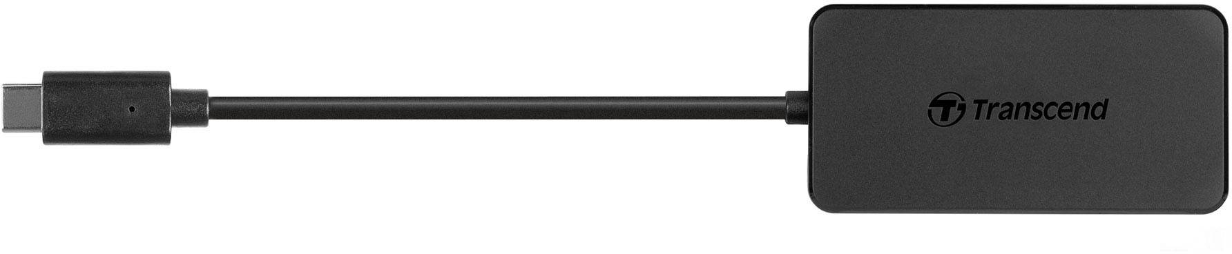 Transcend TS-HUB2C 4 Port USB 3.2 Gen 1-Hub (USB 3.0) Schwarz