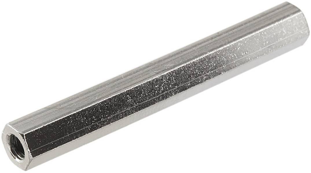 Econ connect D3X40I5MH Abstandsbolzen M3 M3 Messing (vernickelt)