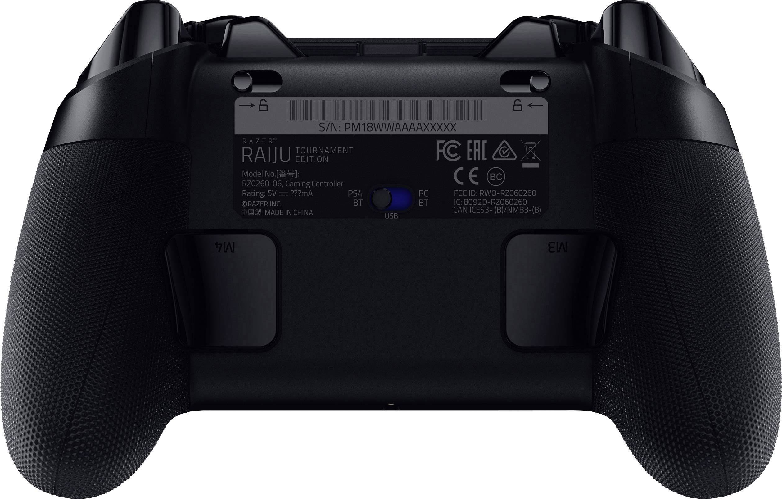RAZER Raiju Tournament Edition Gamepad PlayStation 4, PC Schwarz