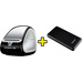 DYMO LabelWriter 450 + Intenso Powerbank Slim S 10000 Etiketten-Drucker Thermodirekt 300 x 600 dpi Etikettenbreite (max.): 56mm