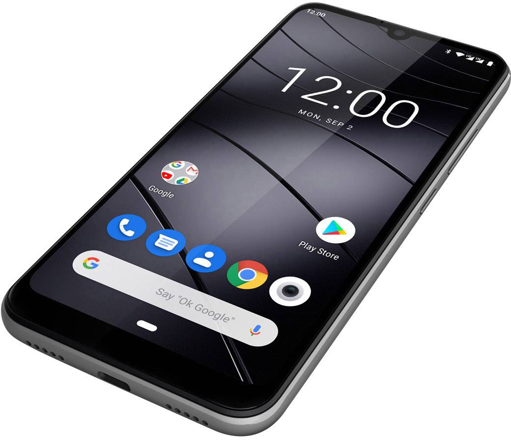 Gigaset GS190 Smartphone 16GB 6.1 Zoll (15.5 cm) Dual-SIM Android™ 9.0 13 Megapixel Titanium Grey