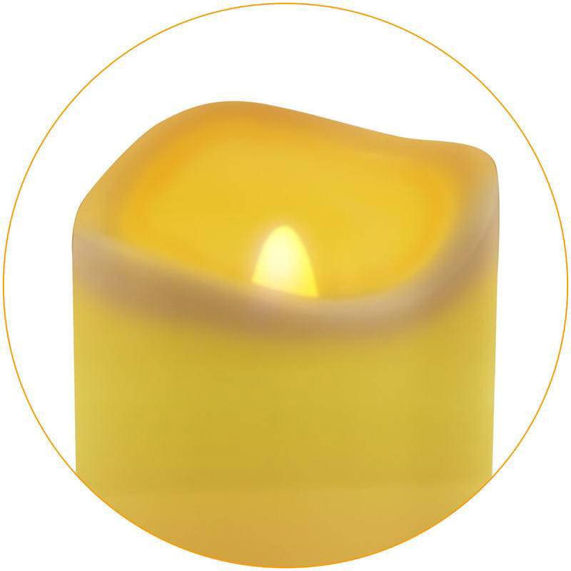 LED Laterne realistisch flackernd 82350 Weiß