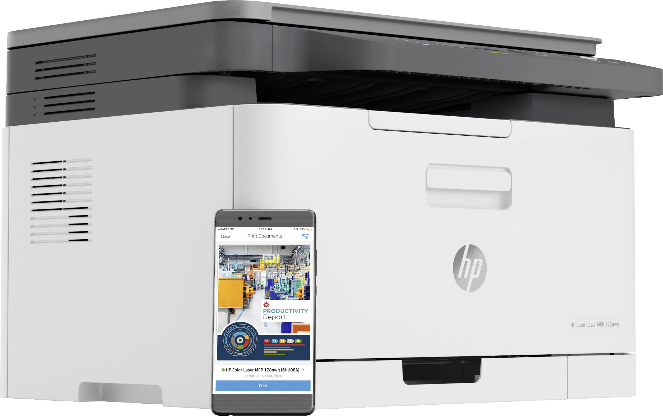 HP Color Laser MFP 178 nwg Multifunktionsdrucker Laser Farbe A4 Drucker, Scanner, Kopierer LAN, WLAN