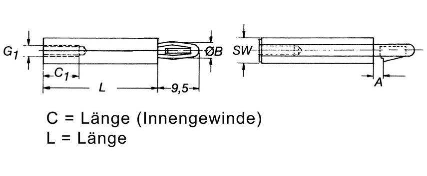 AB3X14IEK AB3X14IEK Abstandsbolzen (Ø x L) 6mm x 14mm M3 Polyamid