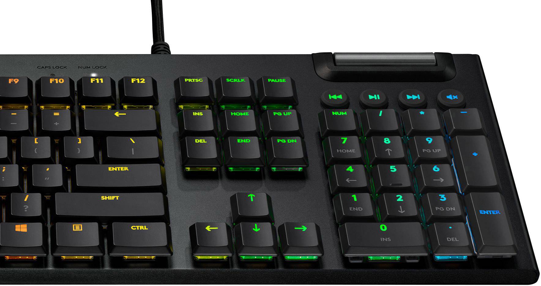 Logitech Gaming G815 LIGHTSYNC RGB Mechanical Gaming Keyboard USB Gaming-Tastatur Deutsch, QWERTZ Schwarz Beleuchtet, Integrierter Profilspeicher