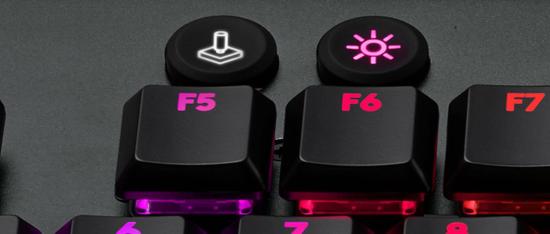 Logitech Gaming G815 Lightsync Clicky USB-Gaming-Tastatur Deutsch, QWERTZ, Windows® Schwarz Beleuch
